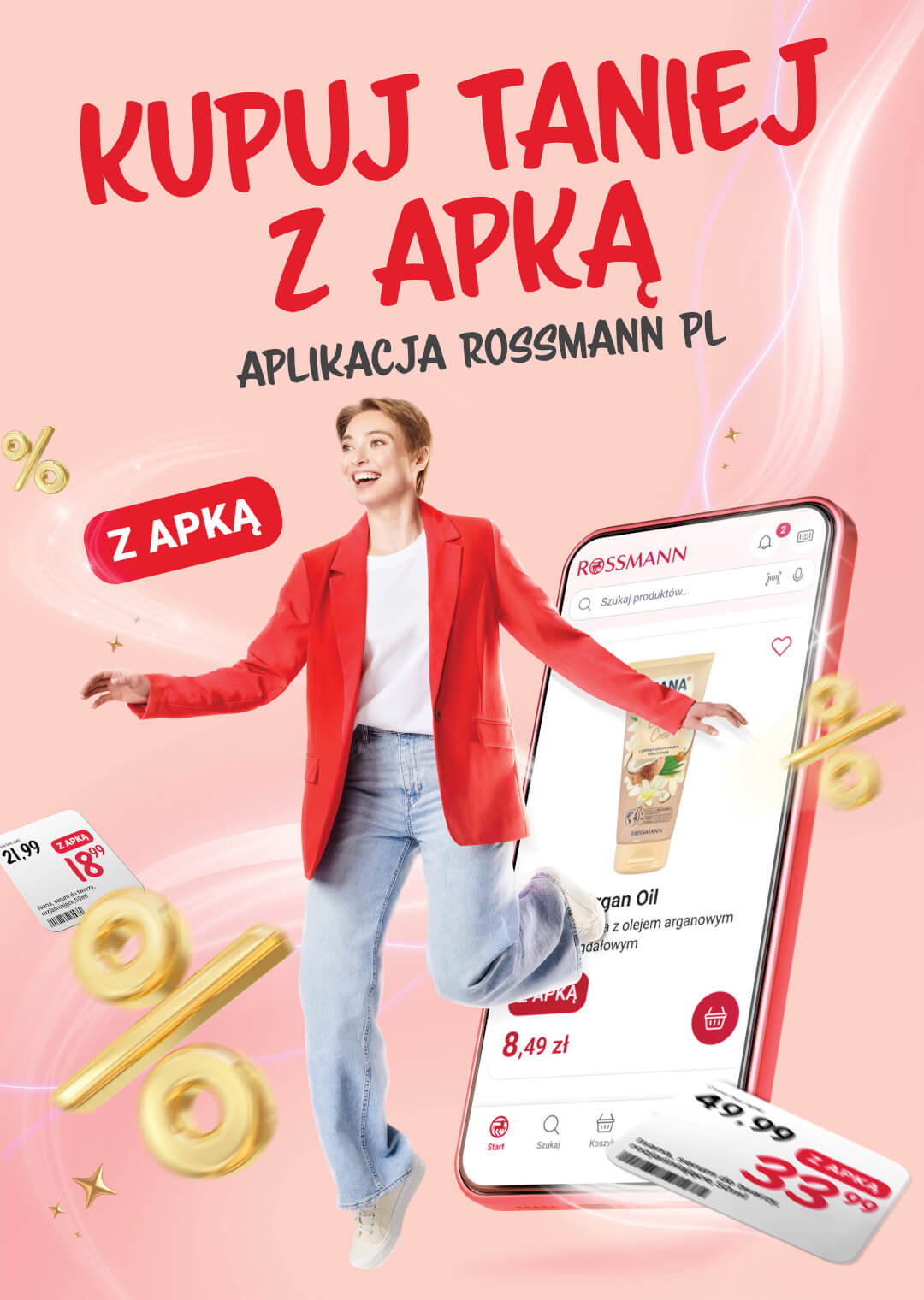 Kupuj taniej z apką! Rossmann